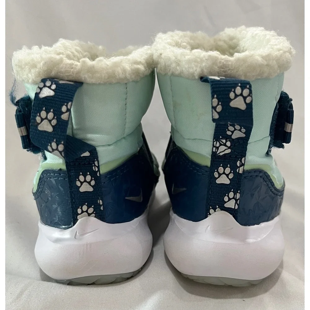 Nike Flex Advance SE Baby Toddler Winter Snow Boots Aqua Blue Size 7C‎